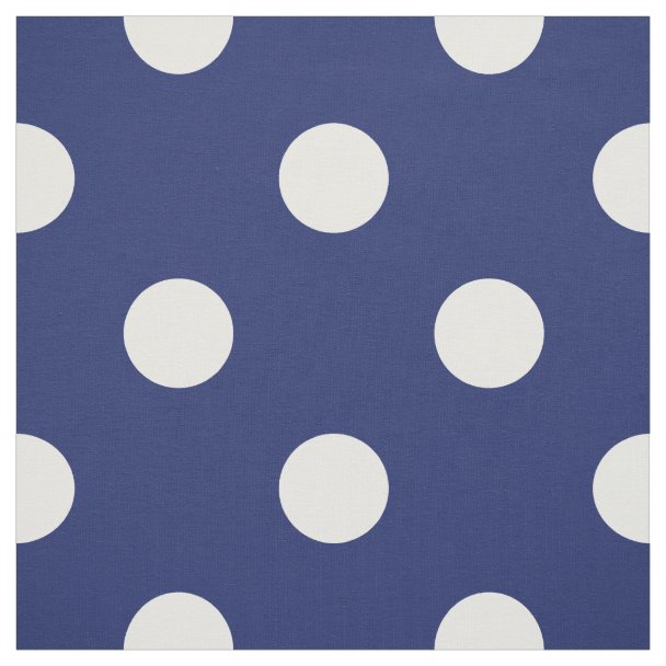 Vintage Navy Blue White Polka dot Pattern Print Blanket