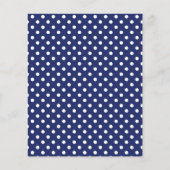 Navy Blue and White Polka Dots Pattern (Front)