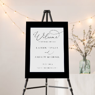 Navy Blue and White Rehearsal Dinner Foam Board