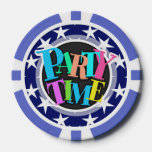 Navy Blue And White Stars; Patriotic Poker Chips at Zazzle