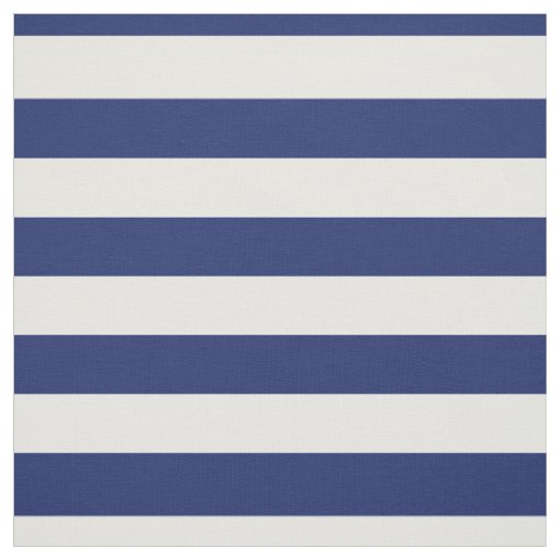 Navy Blue and White Stripe Pattern Fabric
