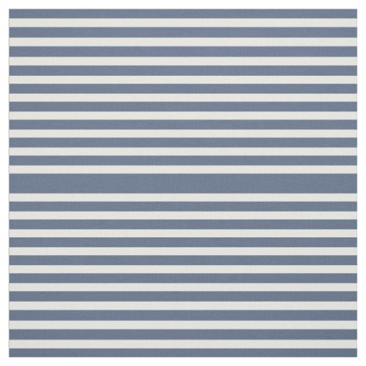 Navy Blue and White Striped Fabric