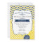 Navy Blue and Yellow  Bridal shower Invitation