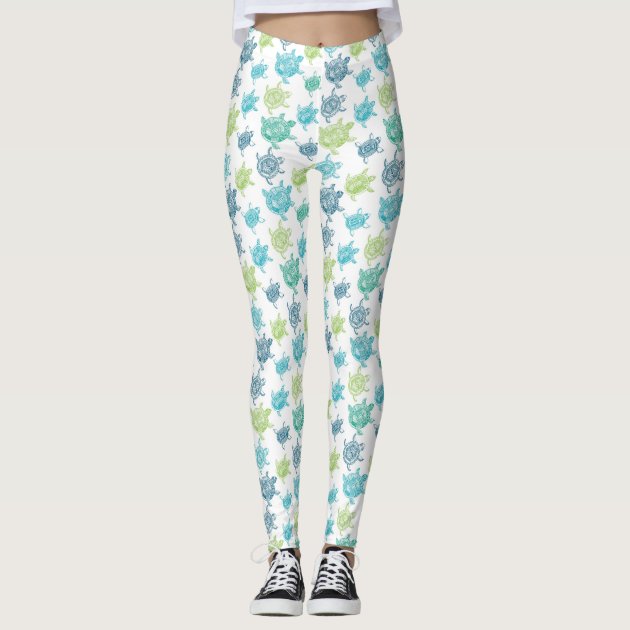 Energy Printed Full Length Sports Legging | Sage Floral | Pour Moi