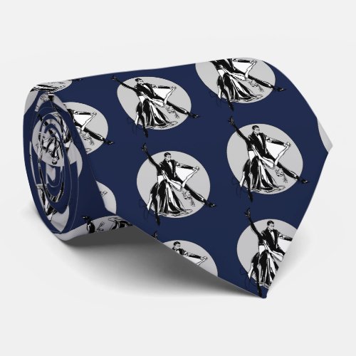 Navy Blue Ballroom Dancing Tie