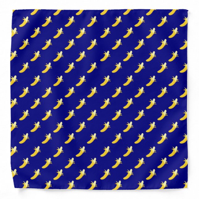 Navy Blue Banana Bandana (Front)