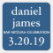 Navy Blue Bar Mitzvah Favor Tag