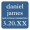 Navy Blue Bar Mitzvah Favor Tag