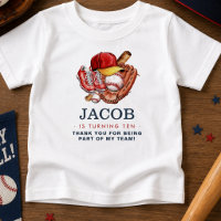 Navy Blue Baseball Kids Birthday Party Watercolor
