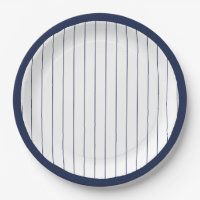 Navy Blue Baseball Pinstripe Birthday Party