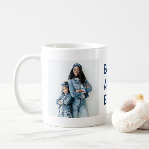 Navy Blue Best Aunt Ever 2 Photo Coffee Mug