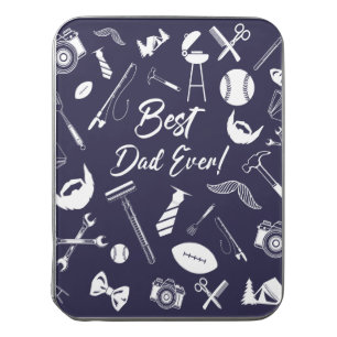 Navy Blue Best Dad Ever Jigsaw Puzzle