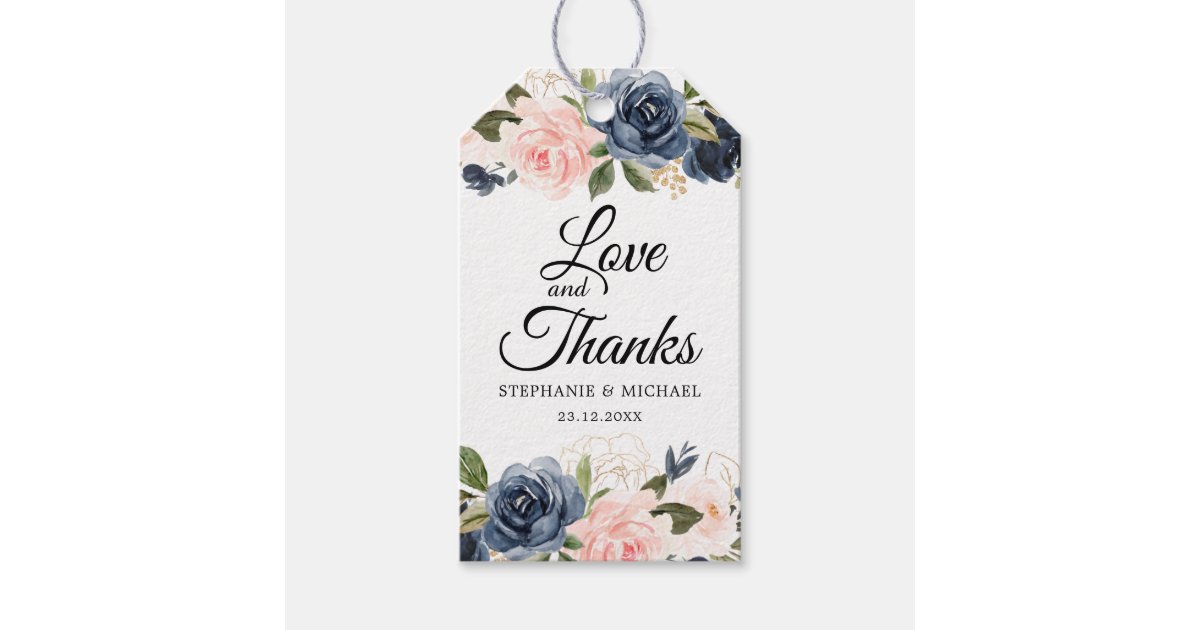 Bliss Collections Thank You Gift Tags, Heart Script, Thank You Very Much  Gift Tags for Weddings, Bridal Showers, Birthdays, Parties, Baby Showers