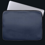 Navy Blue Blue Laptop Sleeve<br><div class="desc">This dark shade of the world's most popular color was once called marine blue and has been used by the British Navy since the eighteenth century. Navy blue represents trust and stability and is less attention-seeking than lighter shades of blue. Navy blue is conservative and evokes feelings of tradition and...</div>