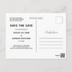Navy Blue Blush Floral String Light Save the Date