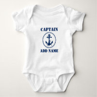 Navy Blue Boat Anchor with Rope & Baby Name/Rank