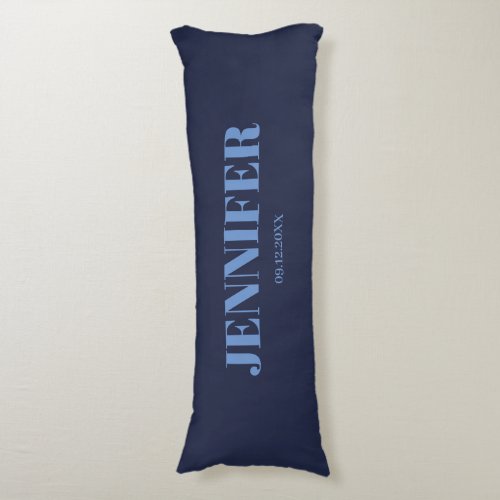 Navy Blue Body Pillow