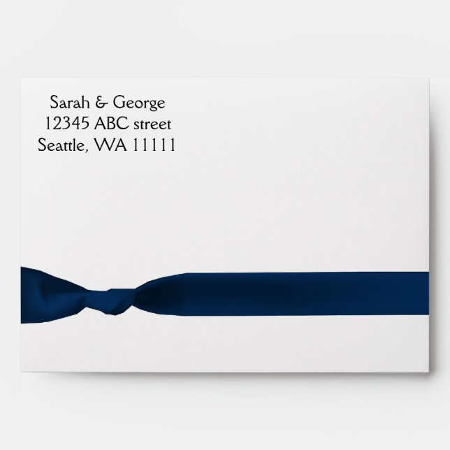 navy blue bow envelopes (Front)