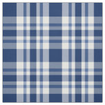 Navy Blue Buffalo Plaid Check Fabric