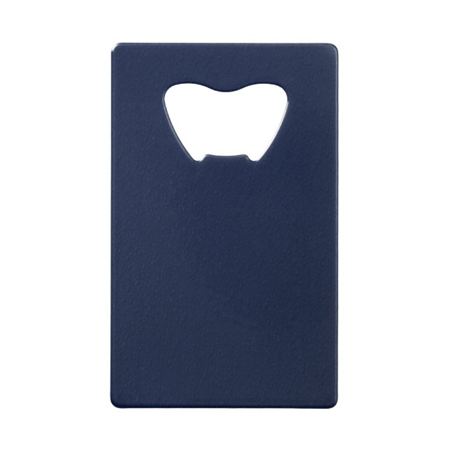 Navy Blue Bumpy Pattern Credit Card Bottle Opener (Front)