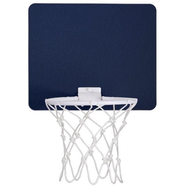 Navy Blue Bumpy Pattern Mini Basketball Hoop (Front)