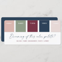 Dreamy Red and Dusty Blue Wedding Color Palette