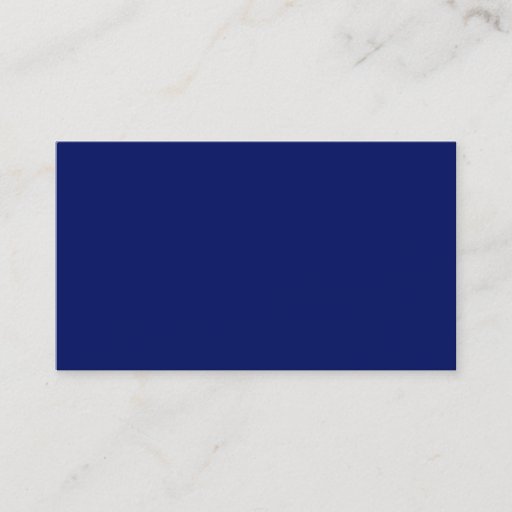 Customizable Navy Blue Business Card