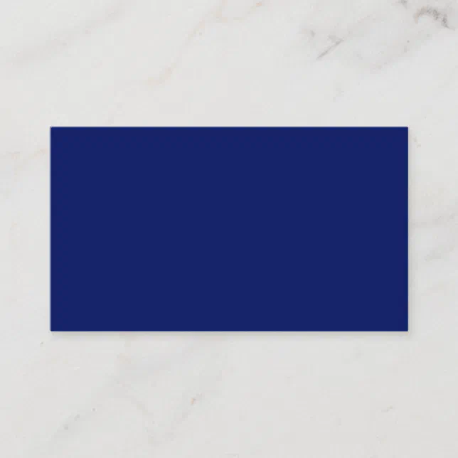 Navy Blue Business Card | Zazzle