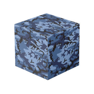 Navy Blue Camouflage, Military, Army Cube