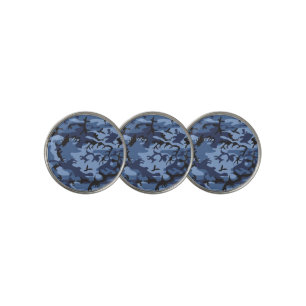 Navy Blue Camouflage, Military, Army Golf Ball Marker