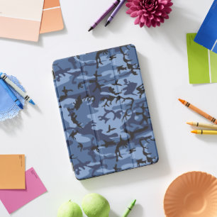 Navy Blue Camouflage, Military, Army iPad Pro Cover