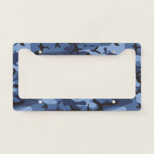 Navy Blue Camouflage, Military, Army License Plate Frame
