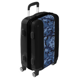Navy Blue Camouflage, Military, Army Luggage