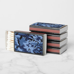 Navy Blue Camouflage, Military, Army Matchboxes