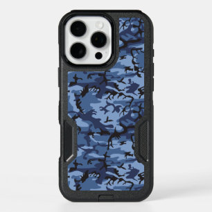 Navy Blue Camouflage, Military, Army iPhone 16 Pro Max Case
