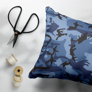 Navy Blue Camouflage, Military, Army Pet Bed