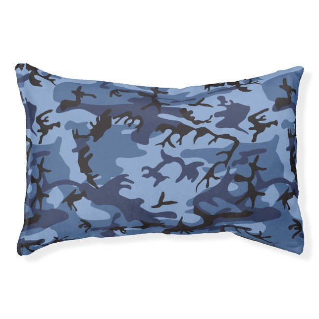 Navy Blue Camouflage, Military, Army Pet Bed (Front)