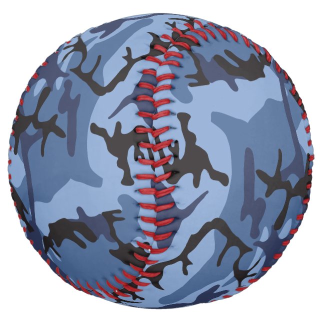Navy Blue Camouflage, Military, Army Softball (Angled)
