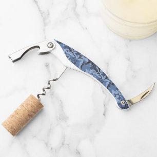 Navy Blue Camouflage, Military, Army Waiter's Corkscrew