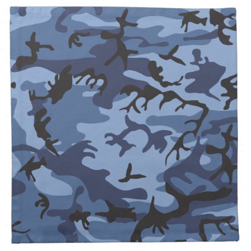 Navy Blue Camouflage Pattern Military Pattern Army Cloth Napkin