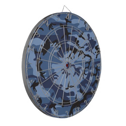 Navy Blue Camouflage Pattern Military Pattern Army Dart Board