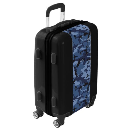 Navy Blue Camouflage Pattern Military Pattern Army Luggage