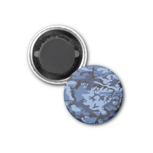 Navy Blue Camouflage Pattern Military Pattern Army Magnet