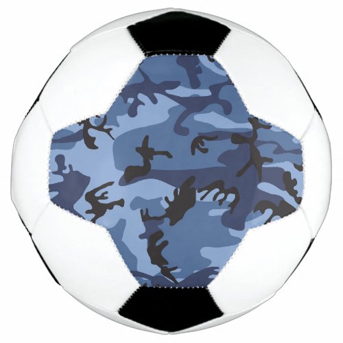 Navy Blue Camouflage Pattern Military Pattern Army Soccer Ball