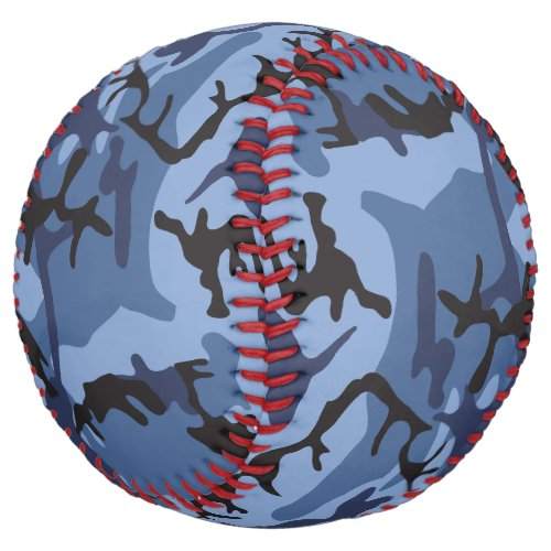 Navy Blue Camouflage Pattern Military Pattern Army Softball