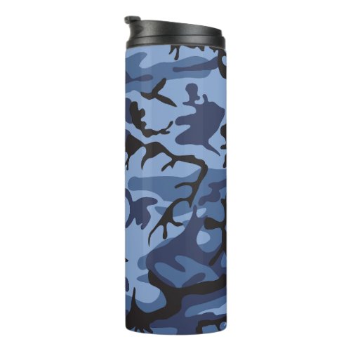 Navy Blue Camouflage Pattern Military Pattern Army Thermal Tumbler