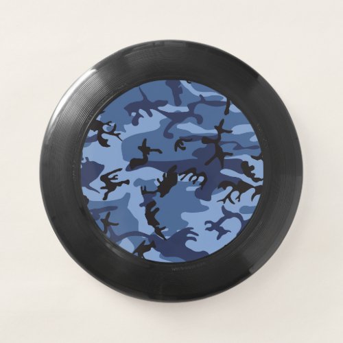 Navy Blue Camouflage Pattern Military Pattern Army Wham_O Frisbee