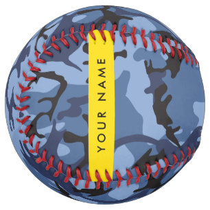 Navy Blue Camouflage Your name Personalize Softball