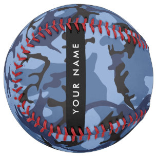 Navy Blue Camouflage Your name Personalize Softball