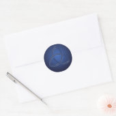 Navy Blue Celtic Love Knot Wedding Sticker (Envelope)